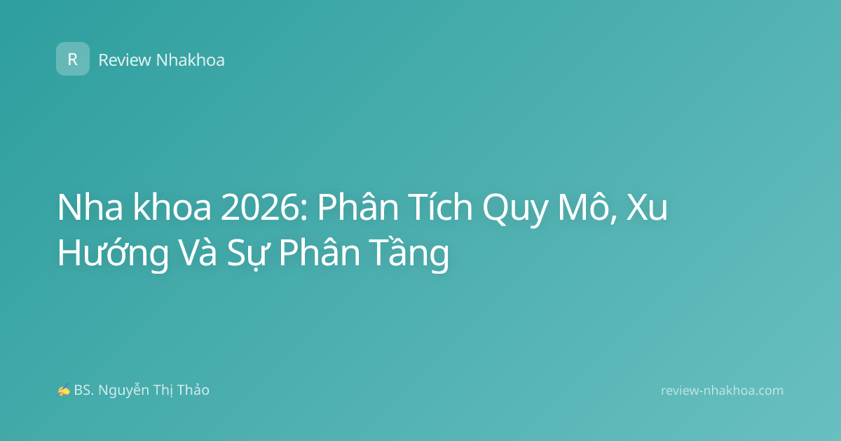 Nha khoa 2026: Phân Tích Quy Mô, Xu Hướng Và Sự Phân Tầng