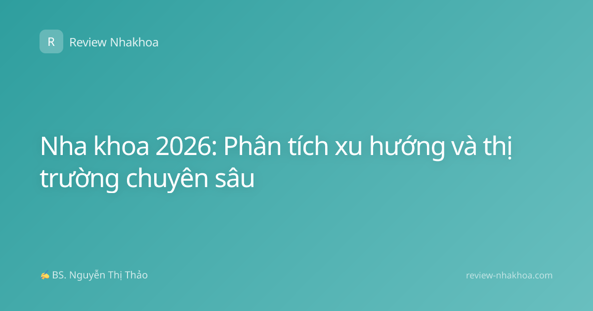 Nha khoa 2026: Phân tích xu hướng và thị trường chuyên sâu