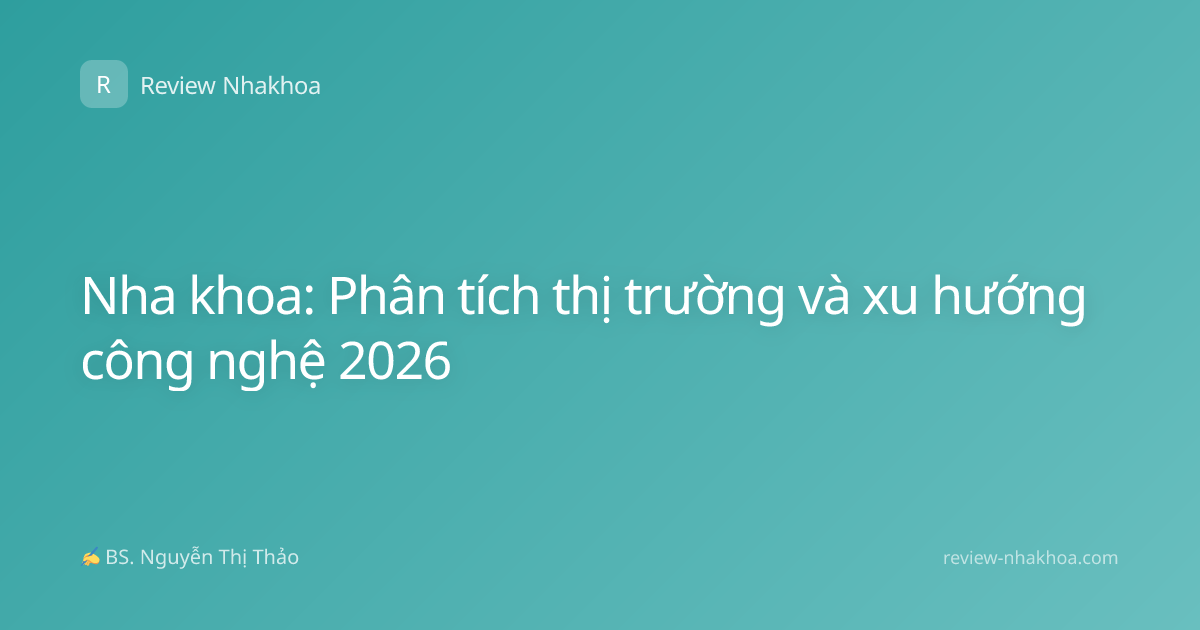 Nha khoa: Phân tích thị trường và xu hướng công nghệ 2026