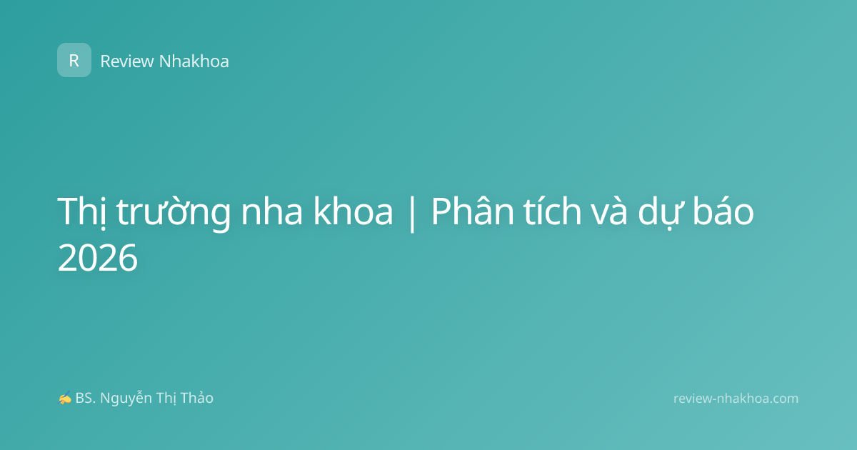 Thị trường nha khoa | Phân tích và dự báo 2026