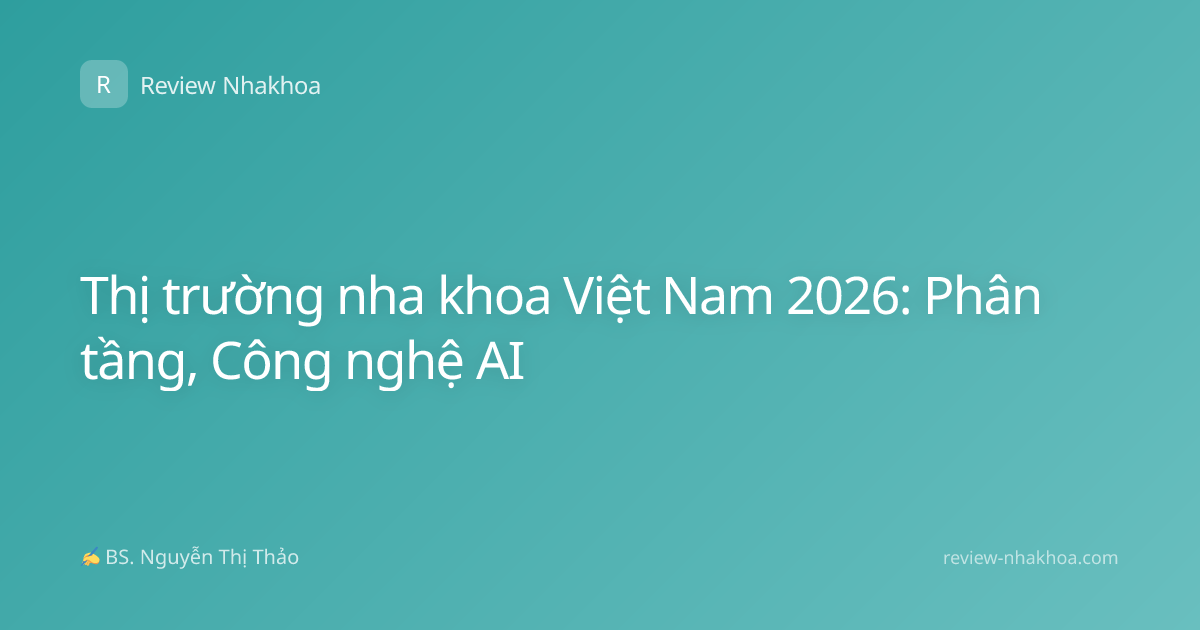 Thị trường nha khoa Việt Nam 2026: Phân tầng, Công nghệ AI