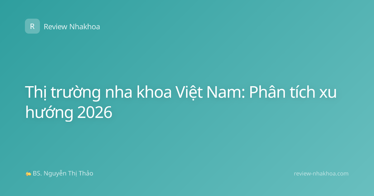 Thị trường nha khoa Việt Nam: Phân tích xu hướng 2026